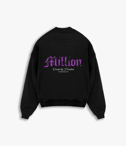 Crewneck Violet President Noir