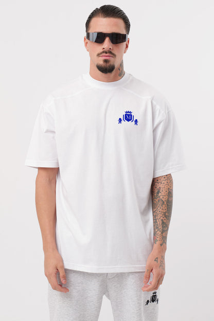 T-Shirt Logo Blanc Royal