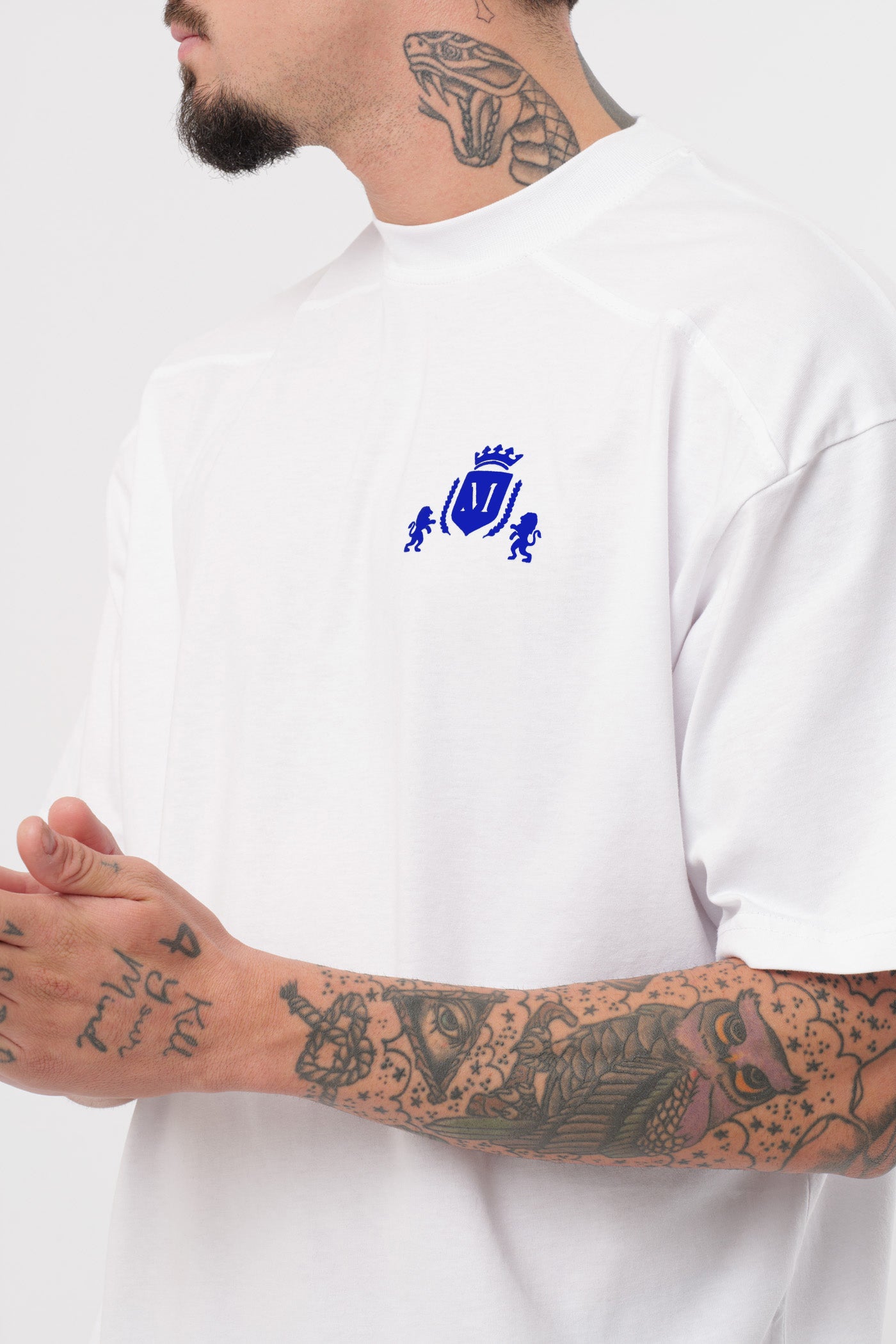 T-Shirt Logo Blanc Royal