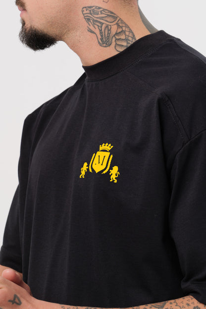 T-shirt Logo Noir Jaune