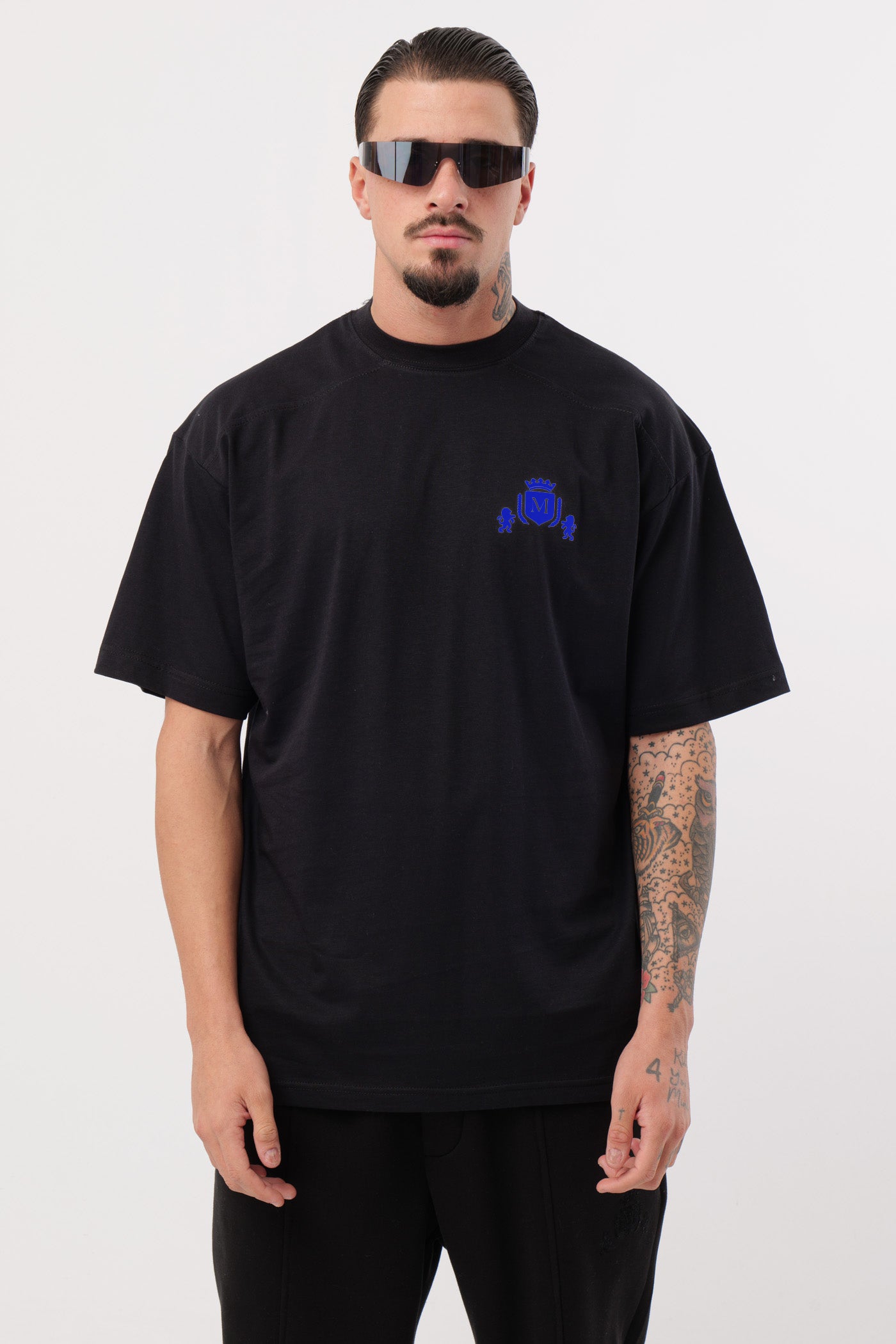 T-shirt Logo Noir Royal