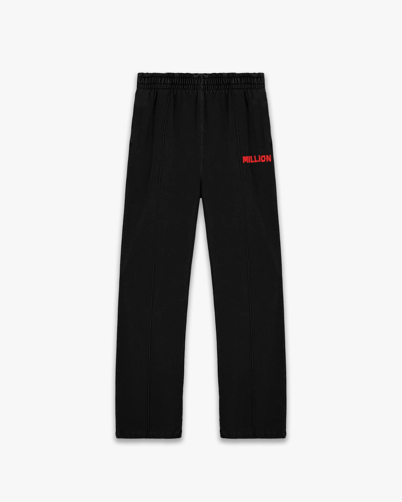 Pants con Zip Rosso Lonely Nero